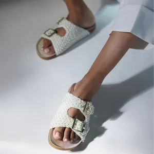 Perla Buckle Slides