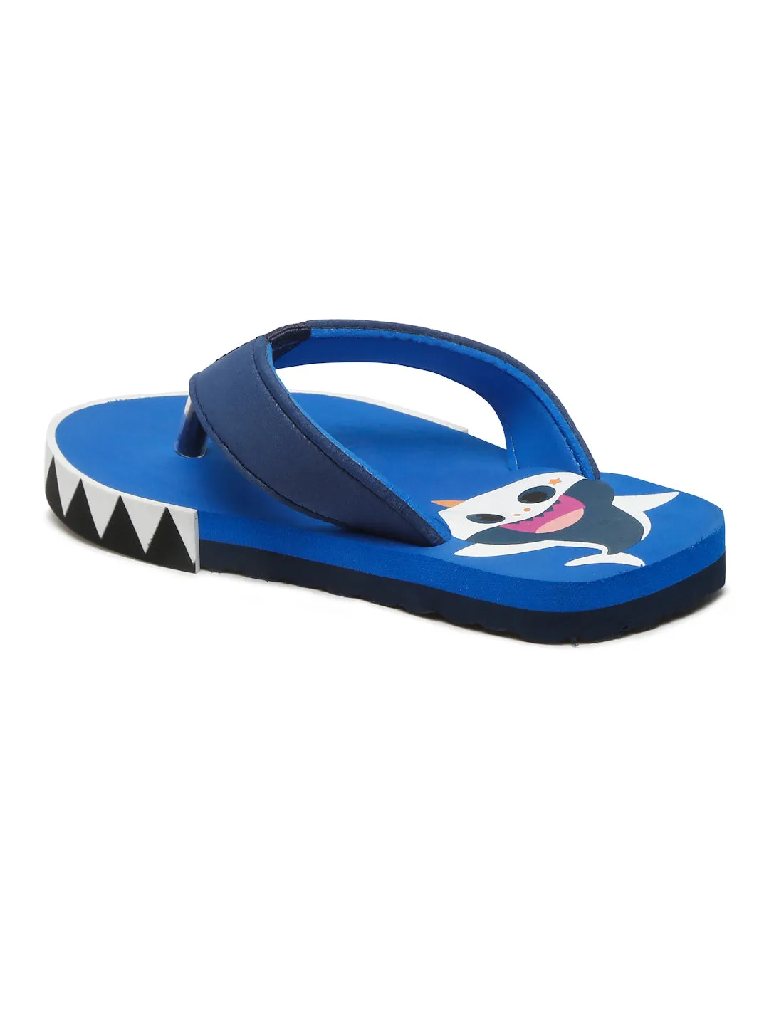 Premium Shark V-Shape Flip-flops With Foxing for Boys & Girls (Blue)