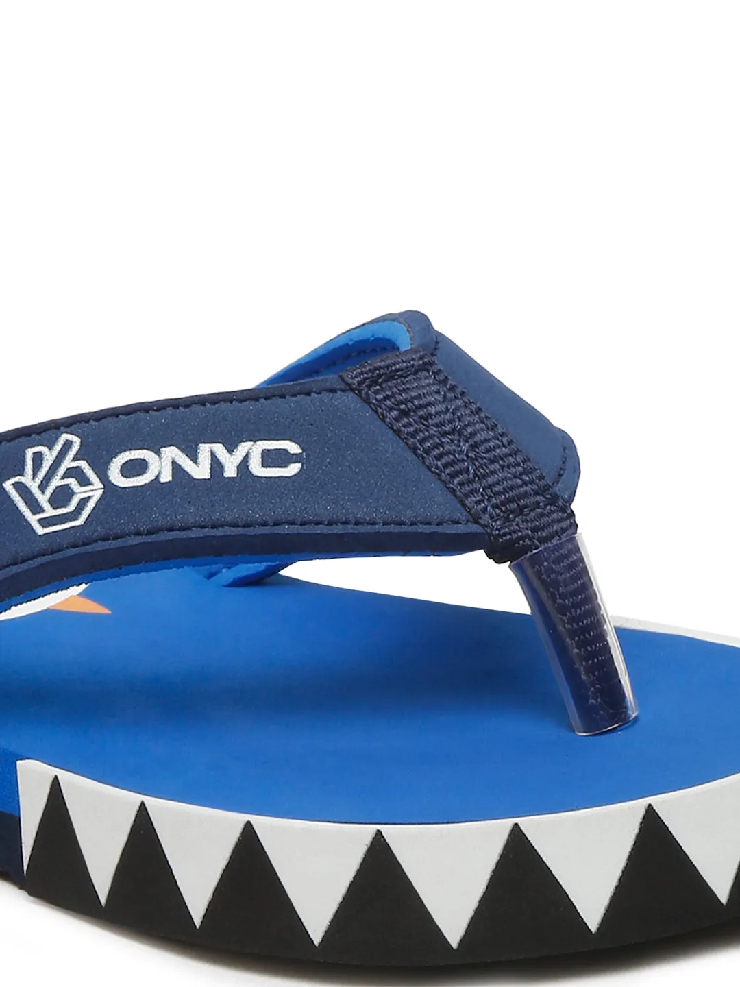 Premium Shark V-Shape Flip-flops With Foxing for Boys & Girls (Blue)