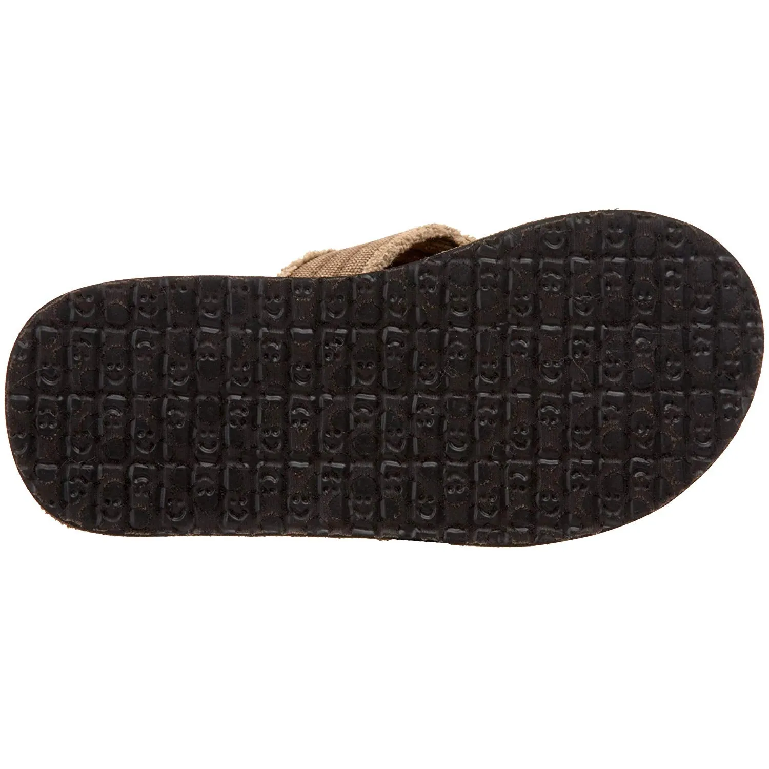 Sanuk Fraid Not Khaki Open Rounded Toe Comfortable Slip On Flip-Flop Sandals