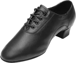 Shoes Boys Modern Dance Shoes Prom Ballroom Latin Dance Shoes Solid Color Lace Up Toddler Size 7 Boots Boys (Black, 31)