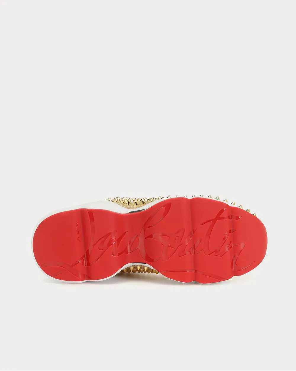 Spike Sock Donna Gold Low Top Sneakers