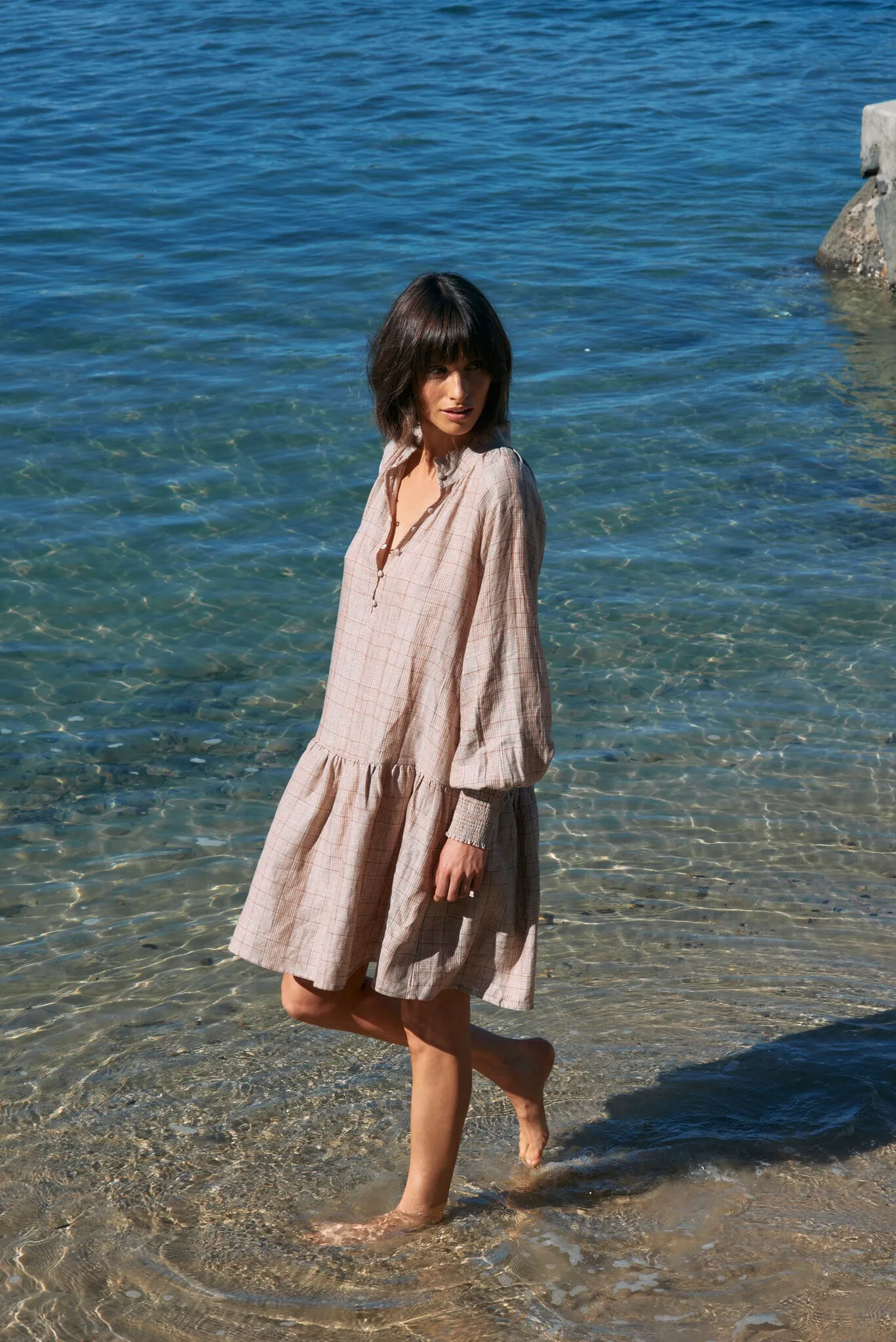 State Dress - Russet Check