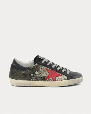 Superstar Black Glitter Low Top Sneakers